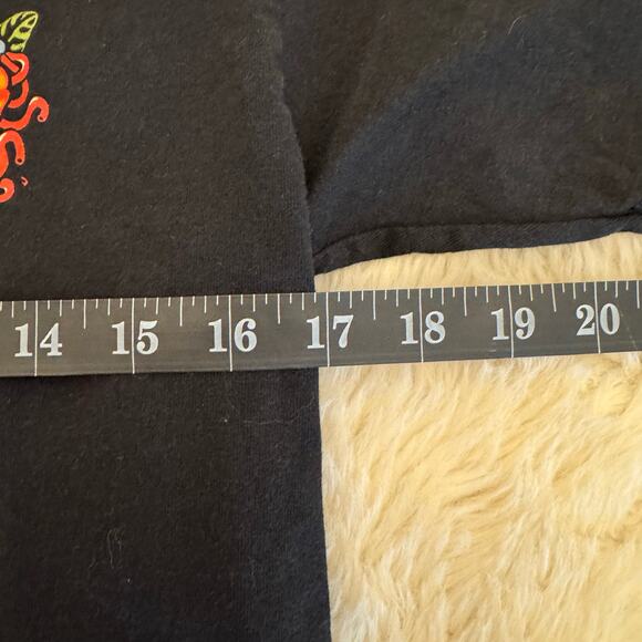 Santa Cruz Men's Black Short Sleeve Shirt Floral Logo Small Skater - Picture 5 of 7